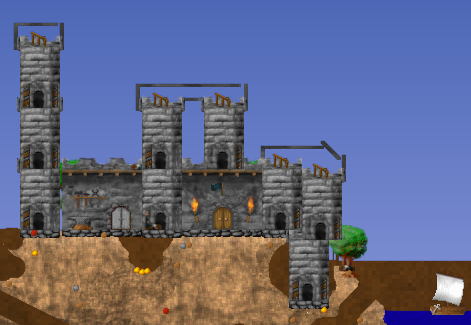 Eine Burg die auch Luftangriffe abwehren kann