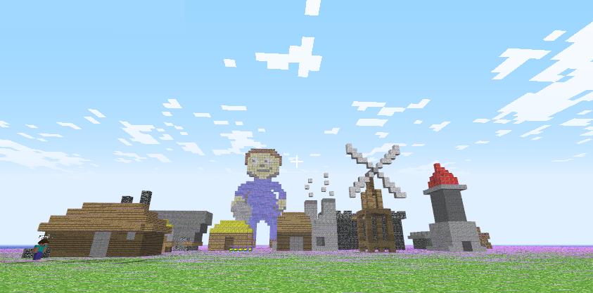 Minecraft-Clonk Siedlung